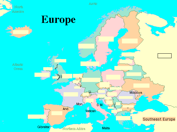 Map Of Europe With Capitals