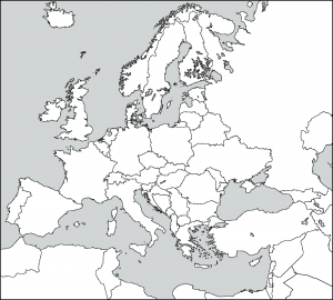 Blank Map Of Europe