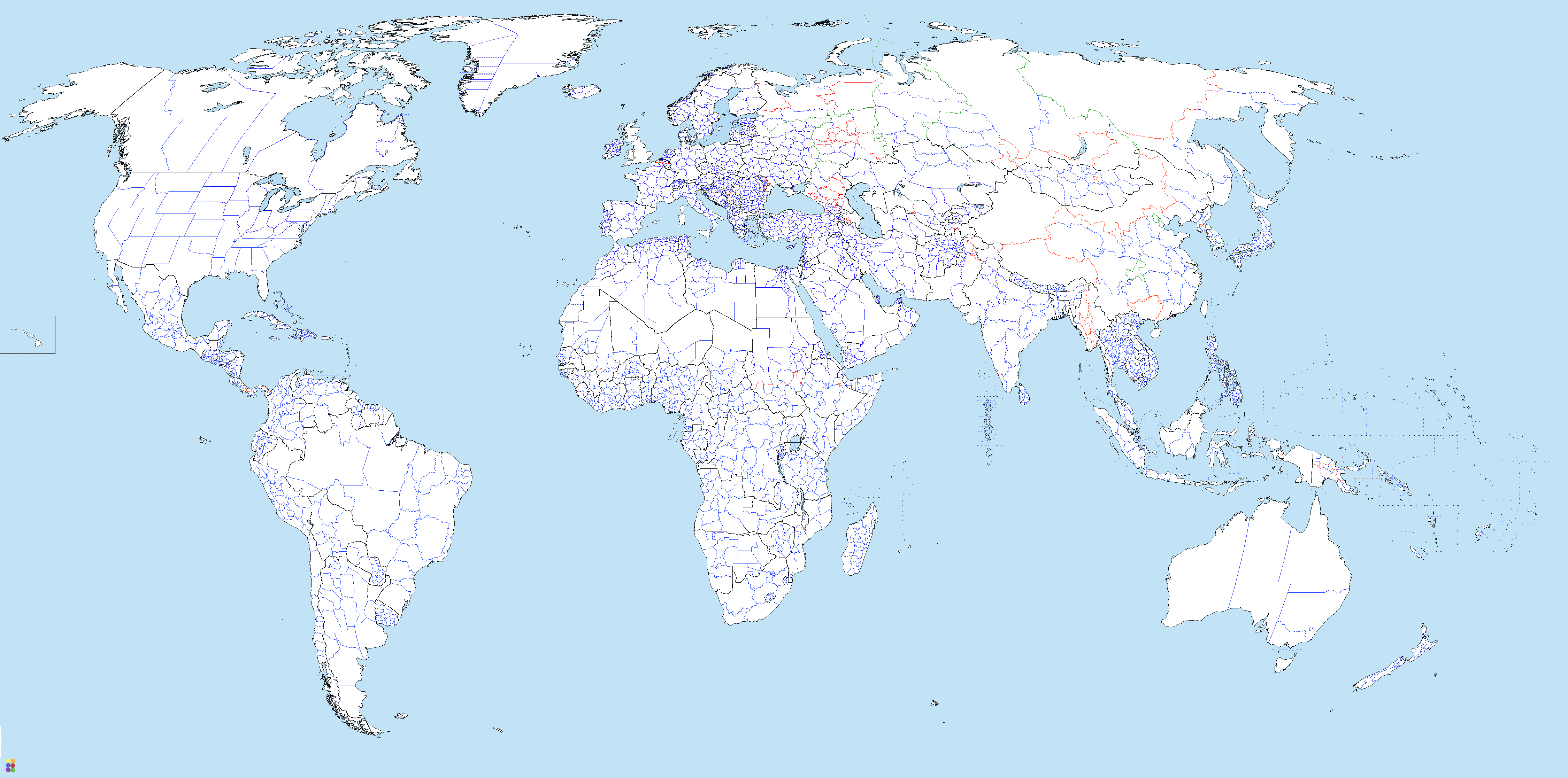 Blank World Map