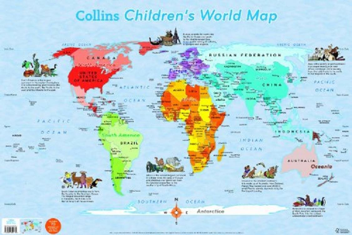 World Map for Kids Printable