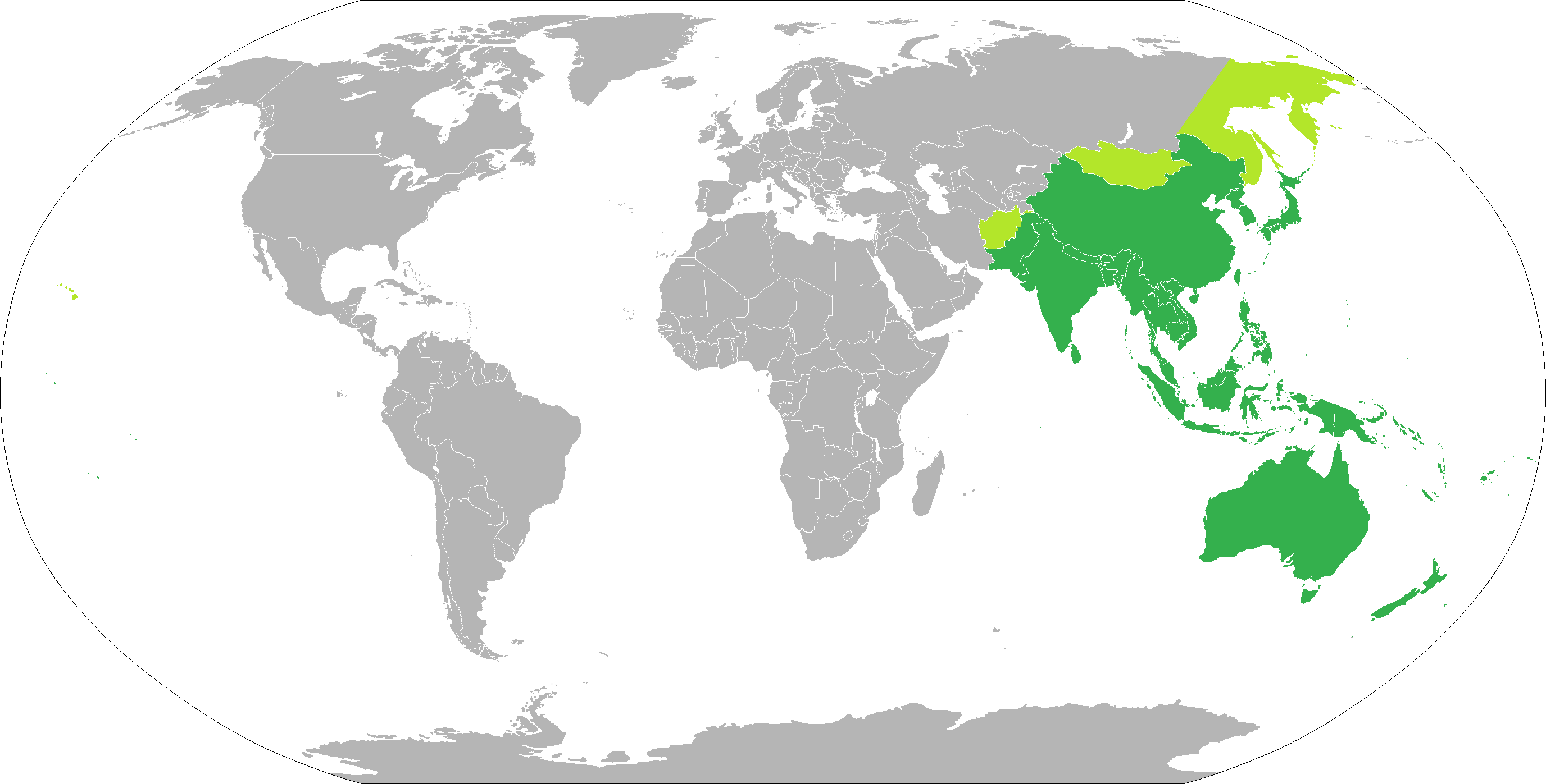 Map of Asia Pacific Countries