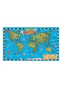 World Map for Kids Printable pdf | World Map With Countries