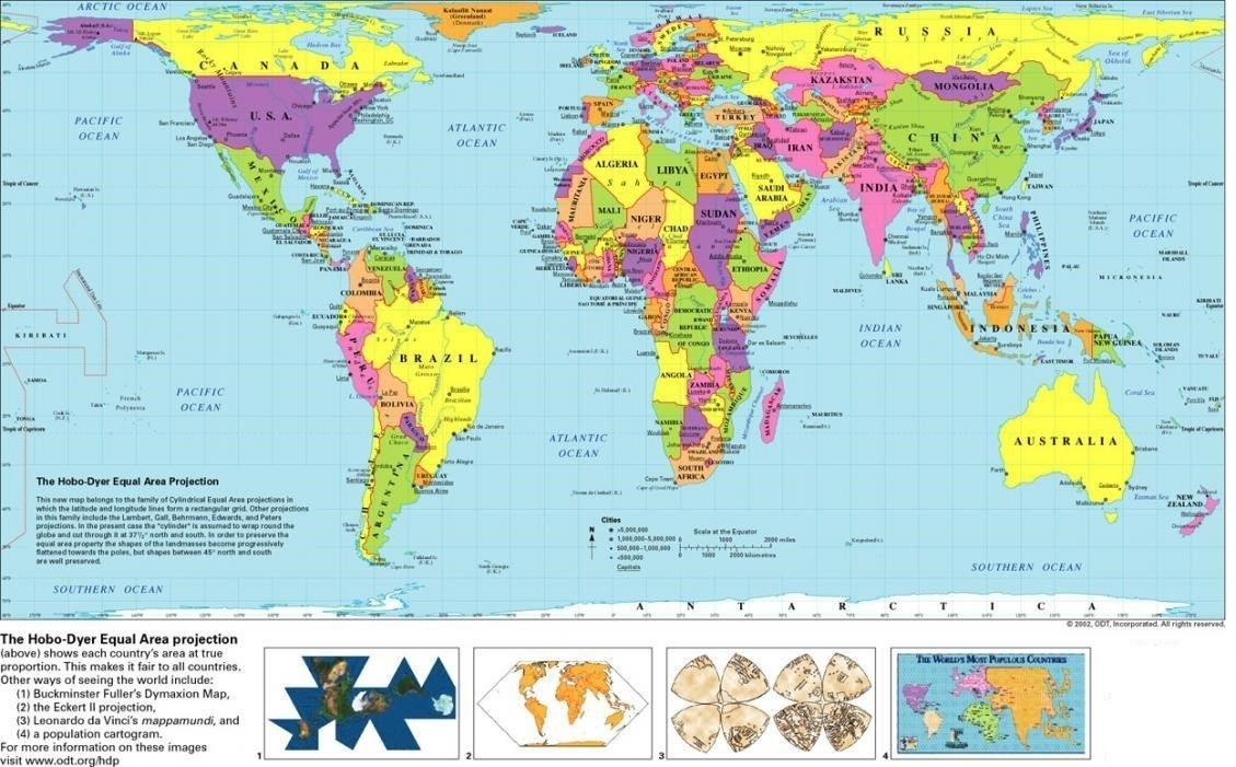 Printable World Map for Kids