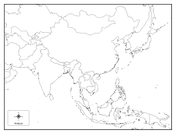 East Asia Blank Map