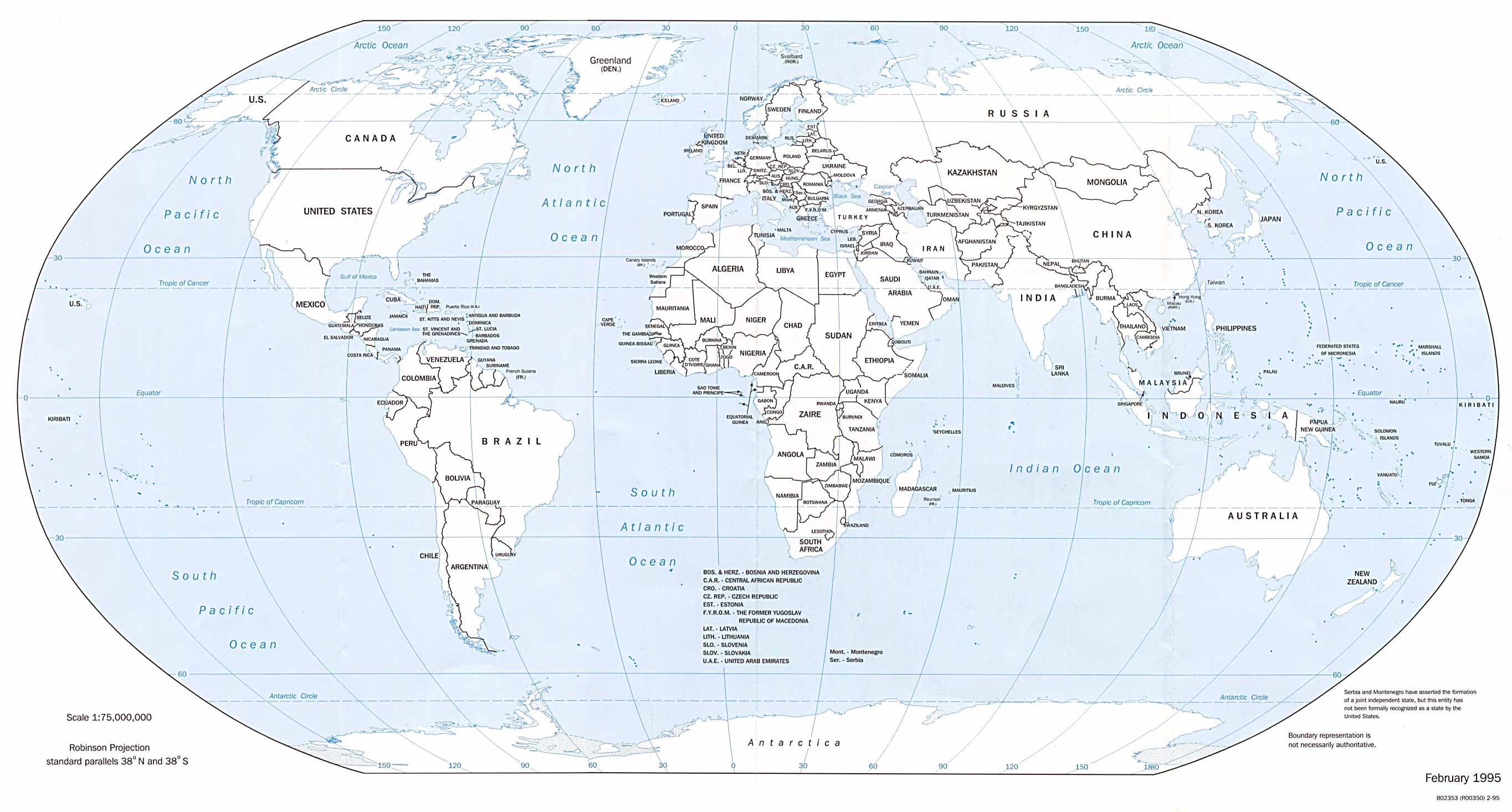World Political Map PDF