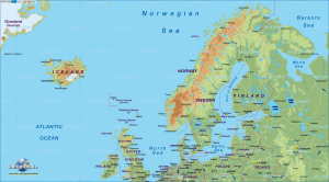 Map of Northern Europe Countries