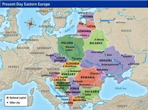 Western and Eastern Political Map