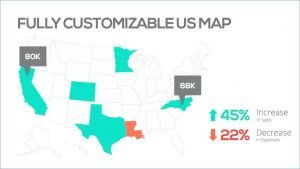 Editable US Map PowerPoint