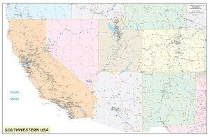 p 7039 SW USA | World Map With Countries