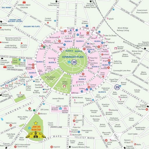 Map of Delhi & Cities PDF