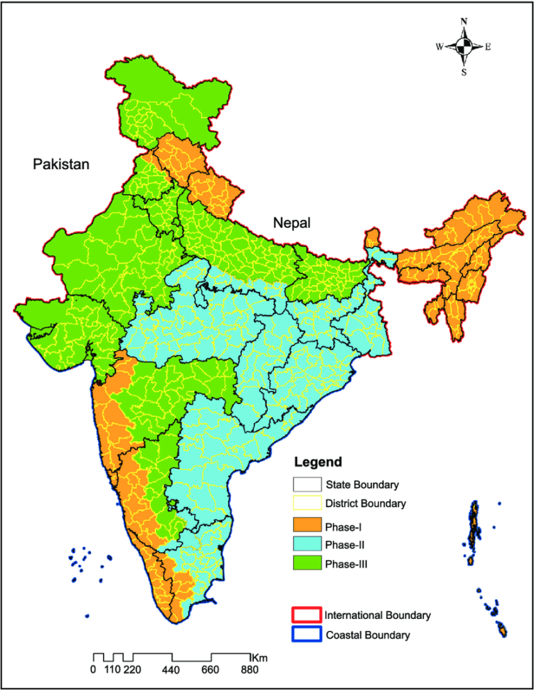 3 Free Printable India Map For Kids