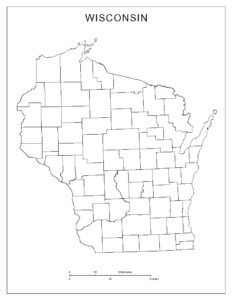 Blank Map of Wisconsin | World Map With Countries