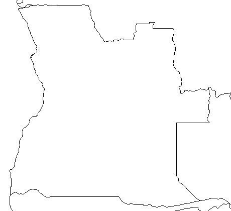 Angola Map Outline 