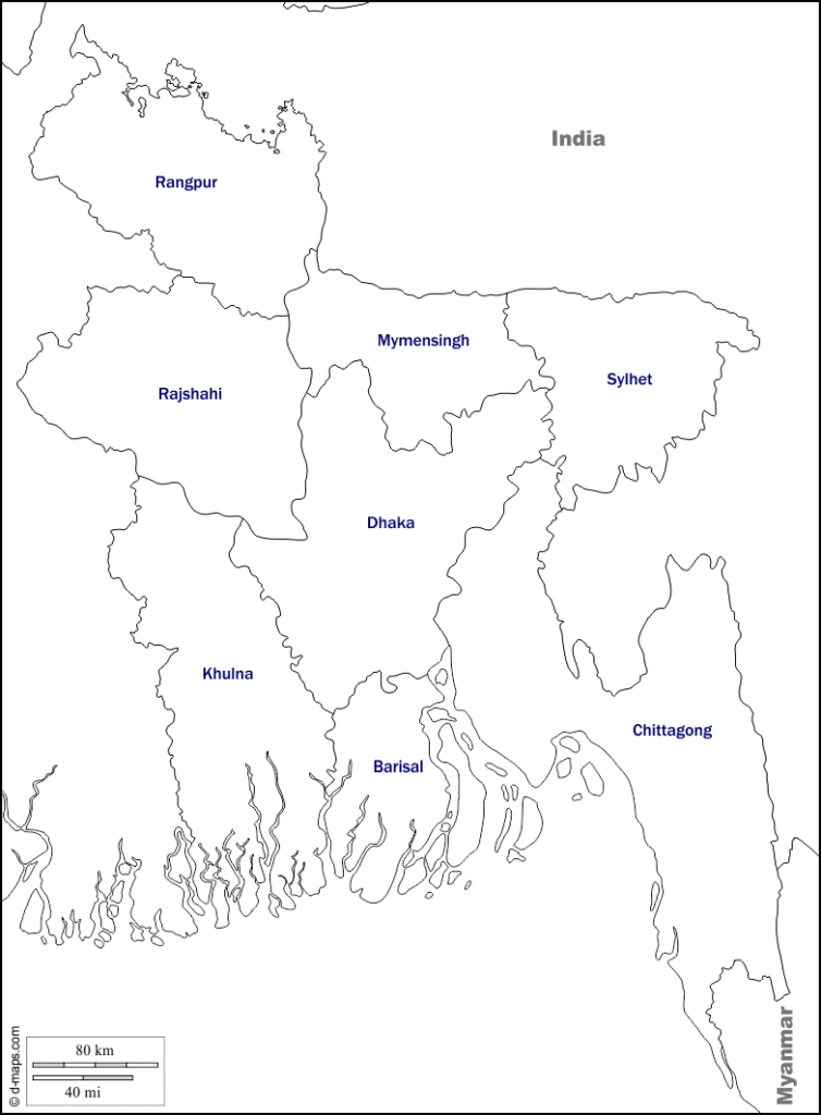 Map of Bangladesh