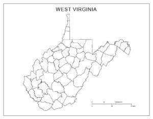 Blank Map of West Virginia | World Map With Countries