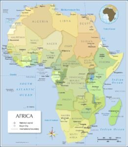 Africa map political pdf | World Map With Countries