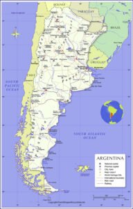 Argentina Map with States