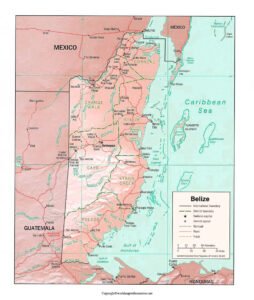 Belize Map with States | World Map With Countries