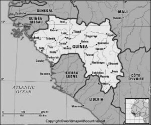 Blank Map of Guinea pdf | World Map With Countries