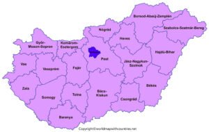 Labeled Map of Hungary | World Map With Countries
