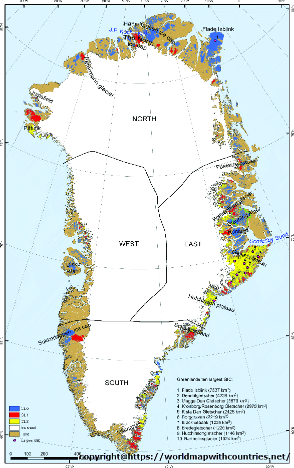 Blank Map Of Greenland Outline