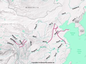 map of Asia rivers | World Map With Countries