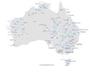 map of Australia rivers pdf | World Map With Countries