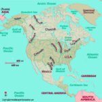 4 Free Labeled North America River Map In PDF Map Of North America Rivers 150x150