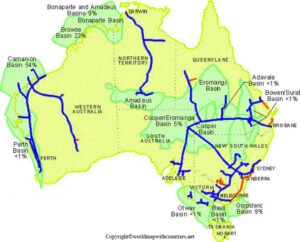 map of australia with rivers | World Map With Countries