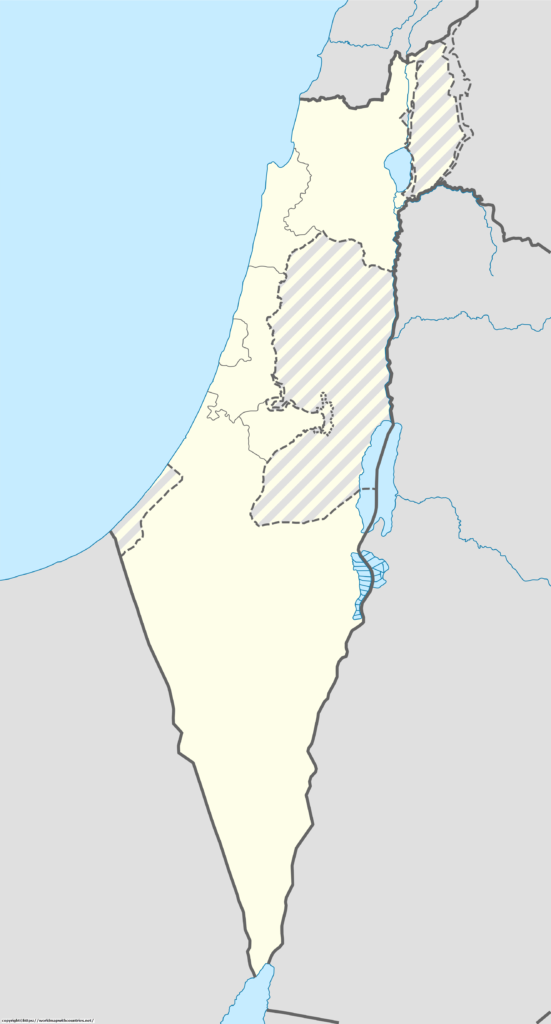 Blank Map Of Israel Outline