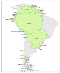 map of south america rivers Labeled pdf | World Map With Countries