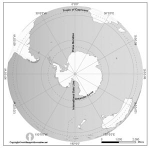 map of world with south pole | World Map With Countries