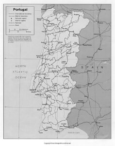 Blank Map of Portugal | World Map With Countries