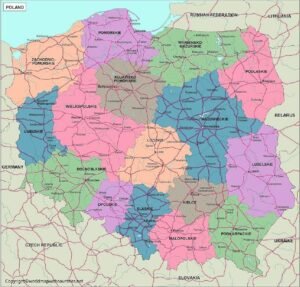 Labeled Map of Poland pdf | World Map With Countries