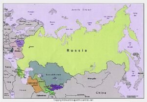 Printable Map of Russia pdf | World Map With Countries