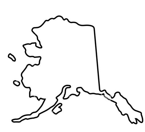 Alaska-outline-map