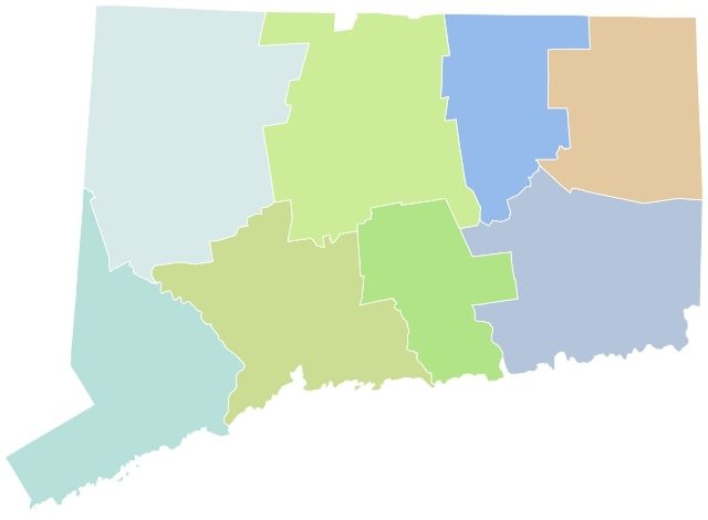 Connecticut-county-map