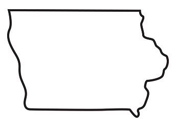 Iowa-outline-map