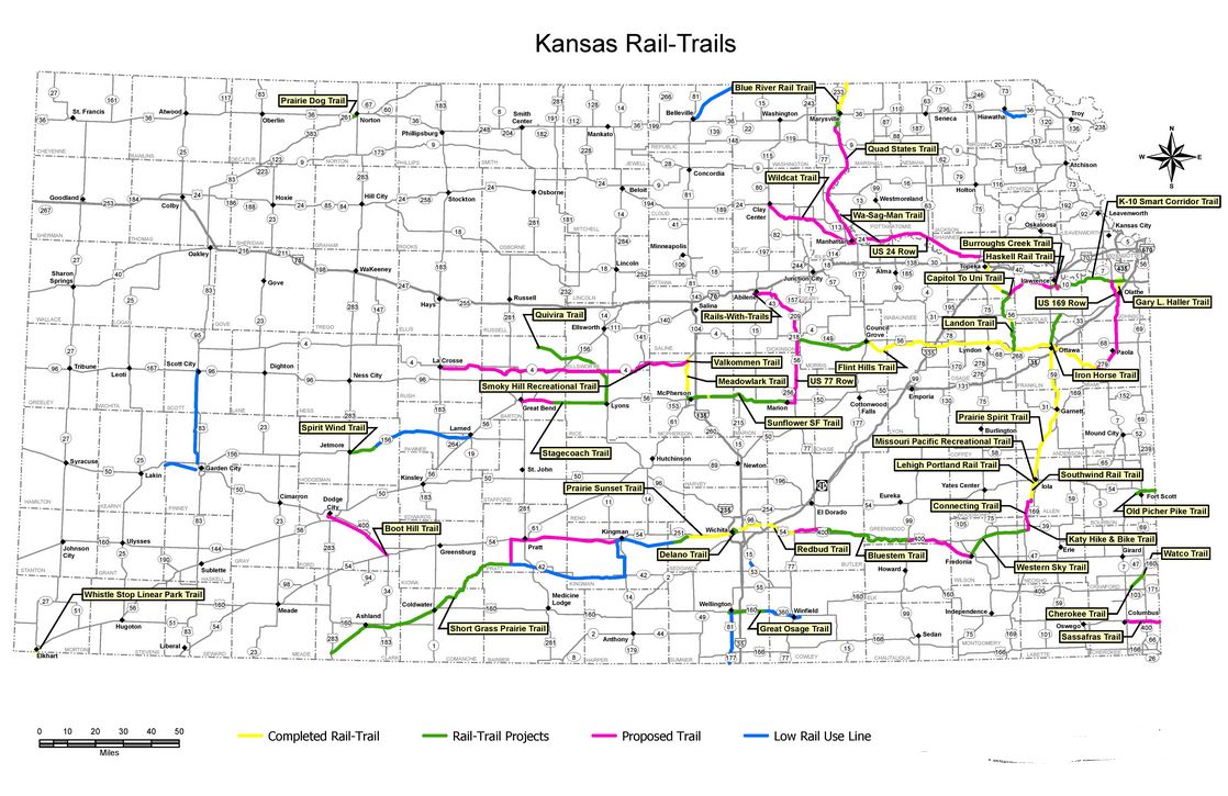 Free Kansas Railroad Map And The 8 Major Railroads In Kansas   Kansas Railroad Map 