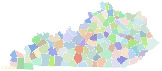 Free Kentucky County Map And The Top 20 Counties In Kentucky