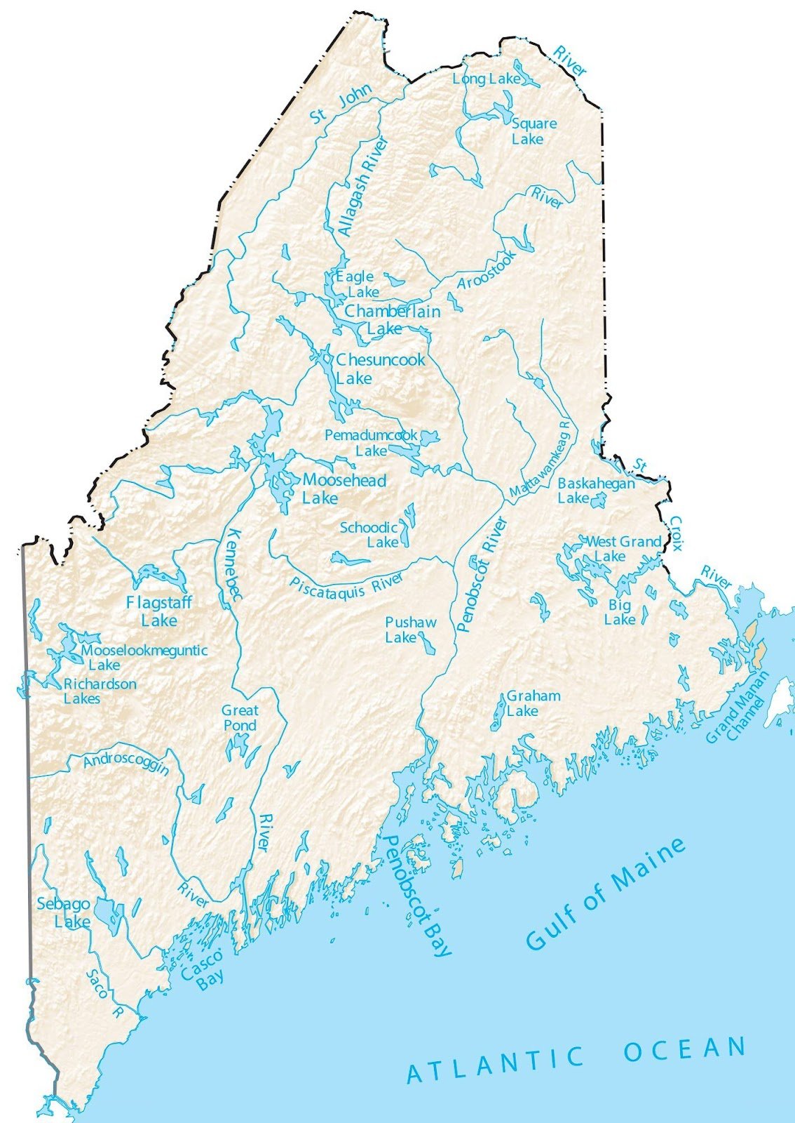 Maine-rivers-map