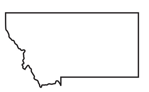Montana-outline-map