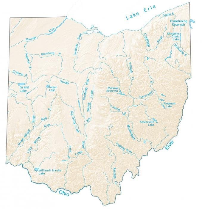 Ohio-rivers-map