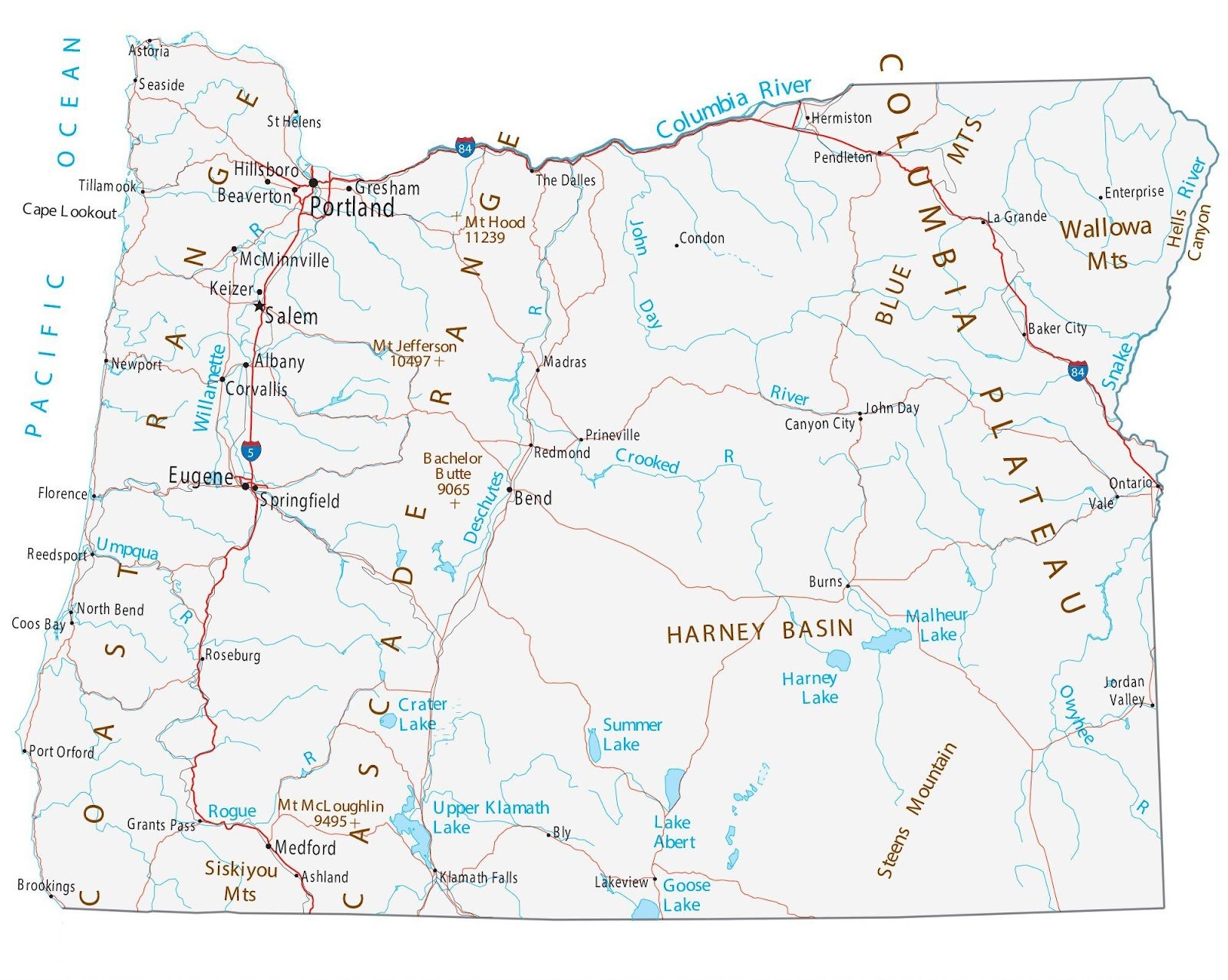 Oregon-map-with-cities