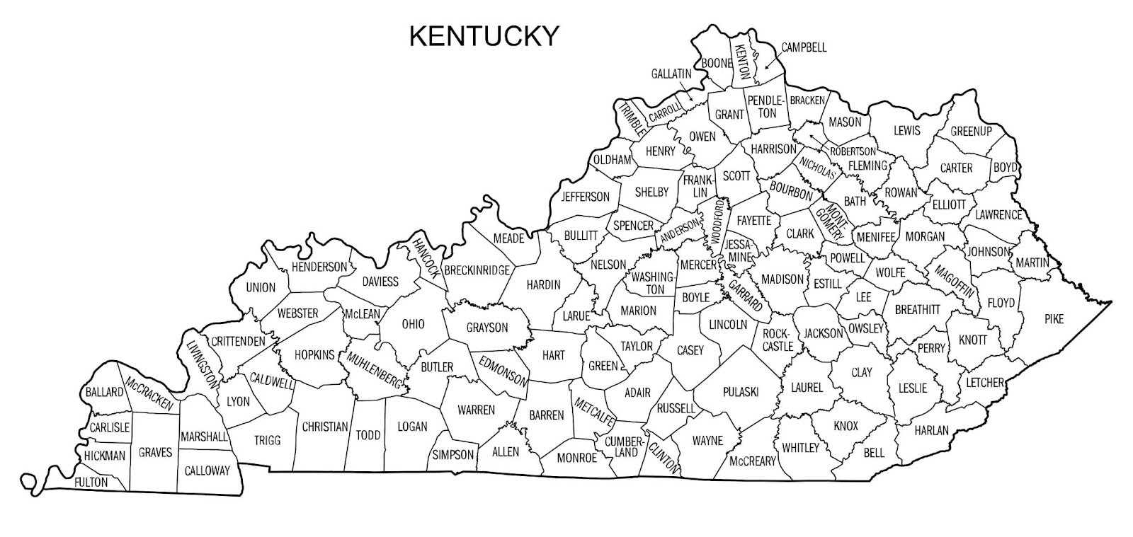 Printable-map-of-kentucky