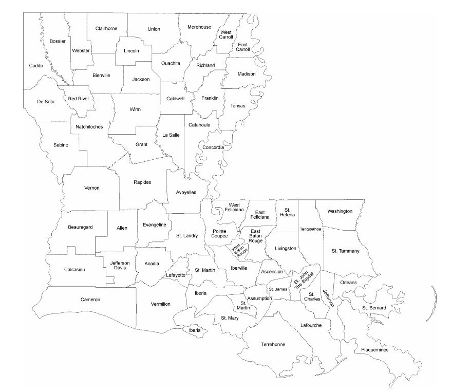 Printable-map-of-louisiana