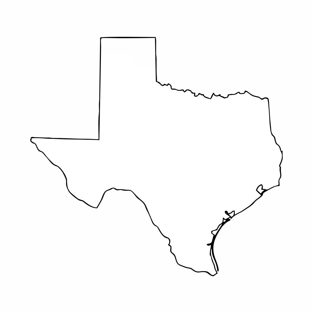 Texas-outline-map