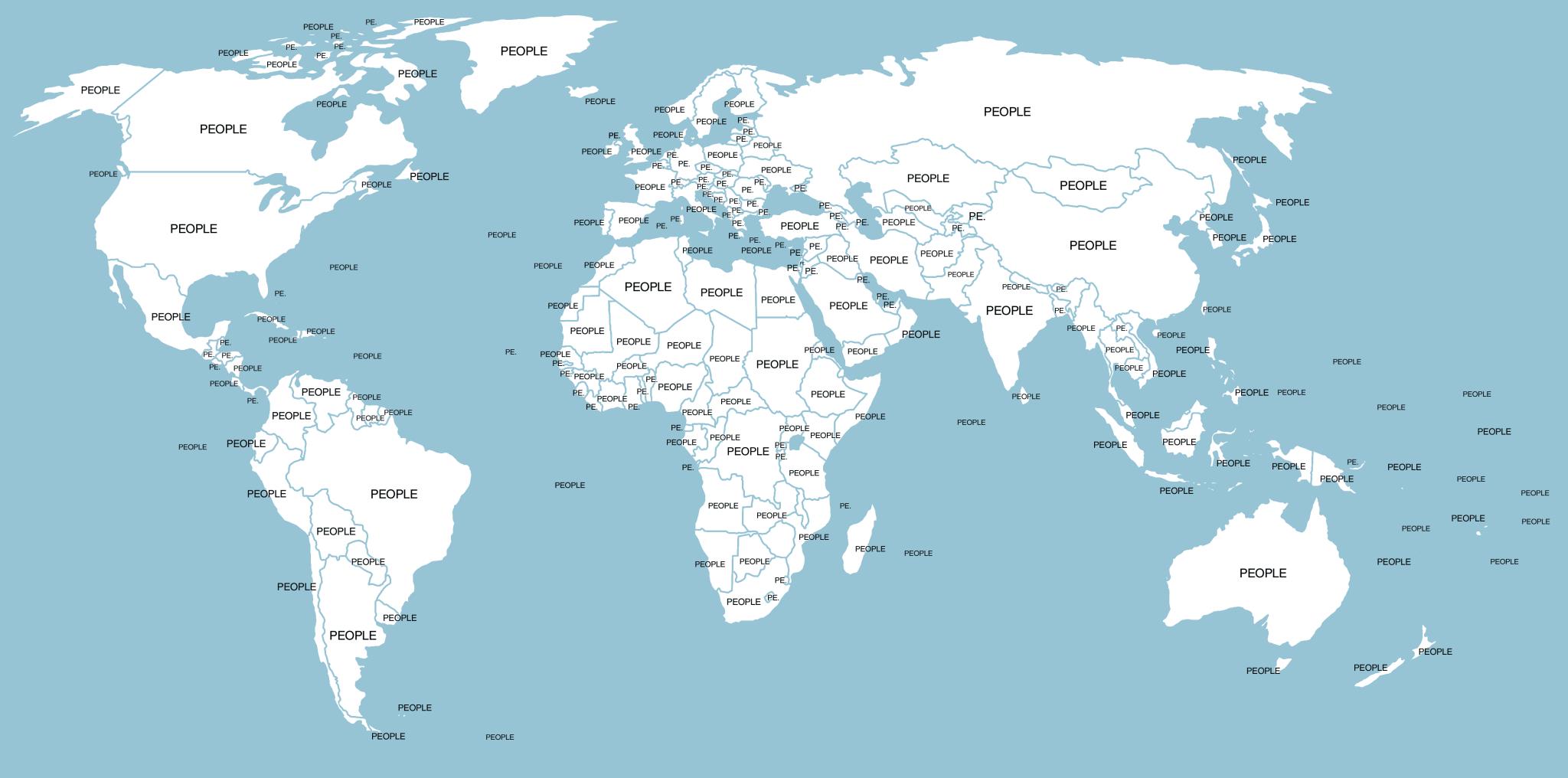 World Map with Capitals