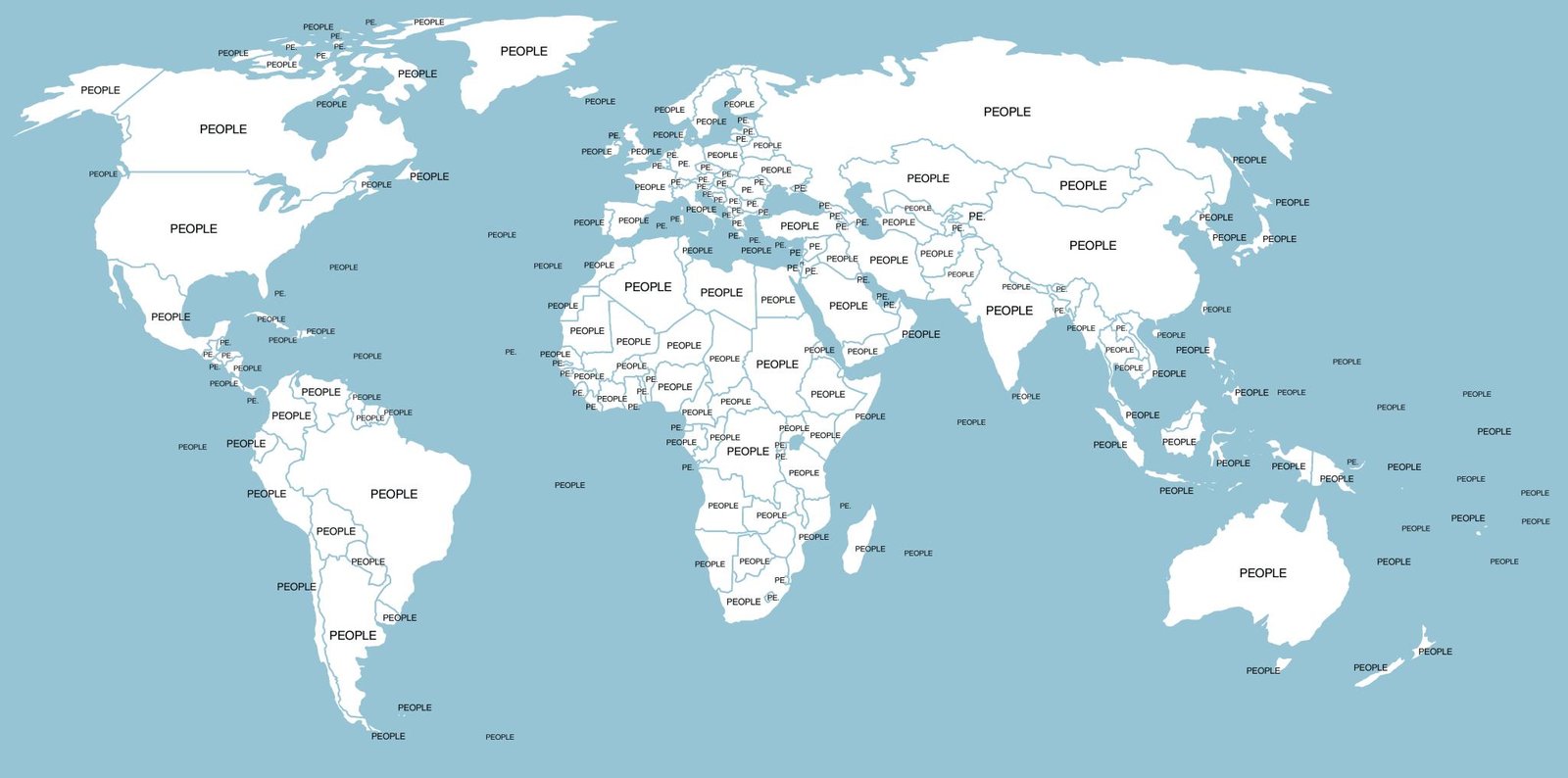 Free Printable World Maps With Names - FREE PRINTABLE TEMPLATES