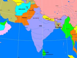 South Asia Map Countries